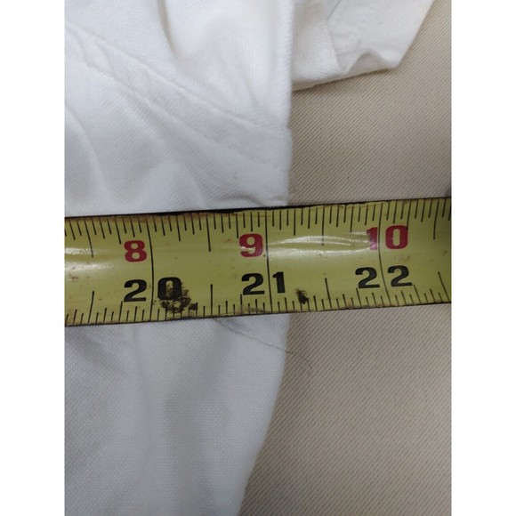 Basic Editions Collared Button Up Girls Large White Short Sleeve Dress Shirt - Picture 6 of 12